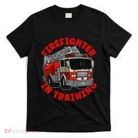 funny Firefighter In Training Fire Truck  T-Shirt thumb 0