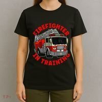 funny Firefighter In Training Fire Truck  T-Shirt thumb 4