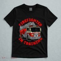 funny Firefighter In Training Fire Truck  T-Shirt thumb 5