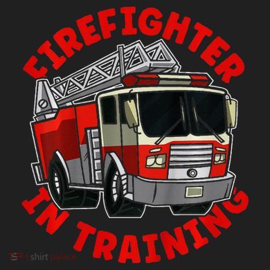funny Firefighter In Training Fire Truck  Beanie