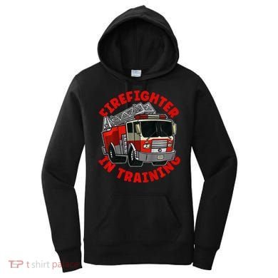 funny Firefighter In Training Fire Truck  Women's Hoodie