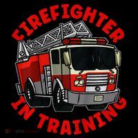 funny Firefighter In Training Fire Truck  Mousepad thumb 1