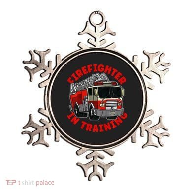 funny Firefighter In Training Fire Truck  Ornament