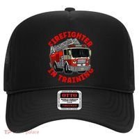 funny Firefighter In Training Fire Truck  Hat thumb 0