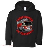 funny Firefighter In Training Fire Truck  Toddler Hoodie thumb 0