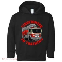 funny Firefighter In Training Fire Truck  Toddler Hoodie thumb 0