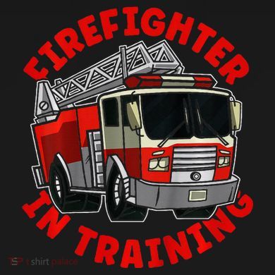 funny Firefighter In Training Fire Truck  Tank Top