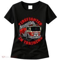funny Firefighter In Training Fire Truck  Women's T-Shirt thumb 0