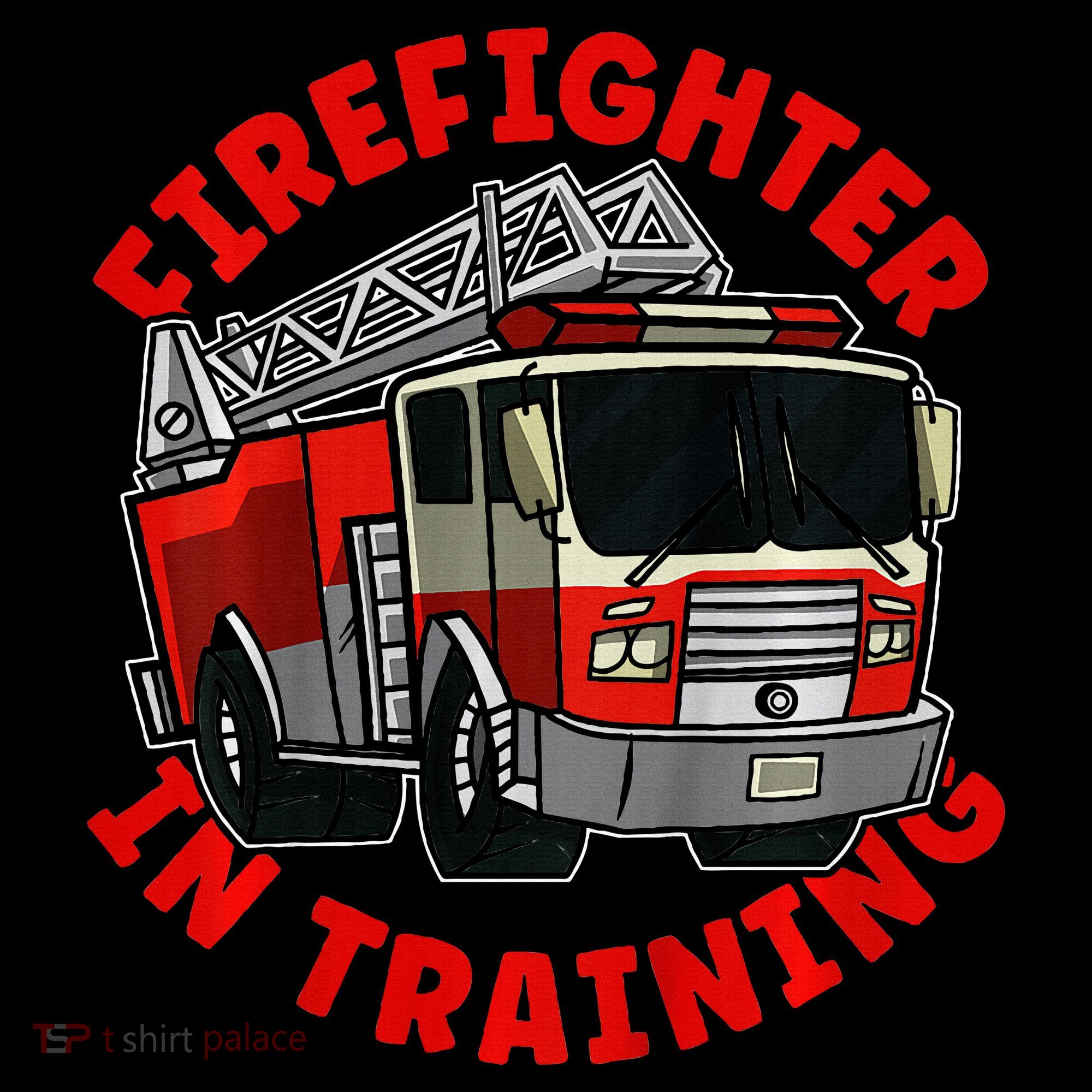 funny Firefighter In Training Fire Truck  Kids Sweatshirt