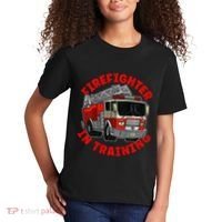 funny Firefighter In Training Fire Truck  Kids T-Shirt thumb 2