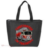 funny Firefighter In Training Fire Truck  Tote Bag thumb 0