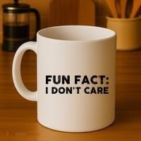 Fun Fact: I Don't Care Coffee Mug thumb 4