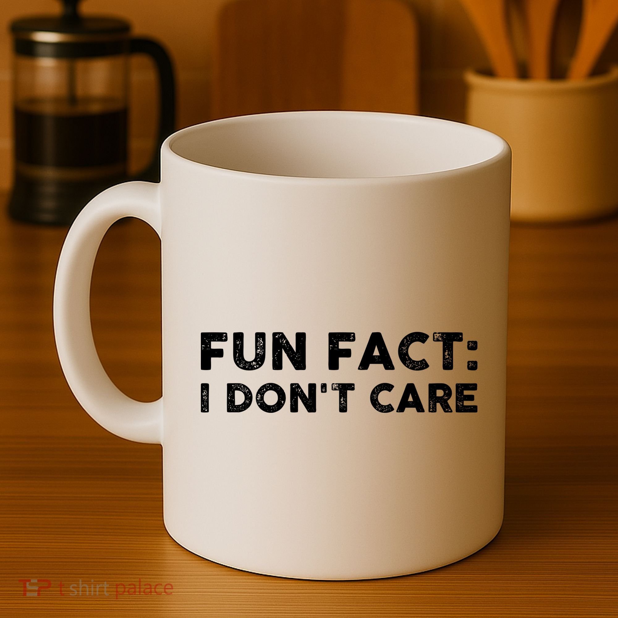 Fun Fact: I Don't Care Coffee Mug