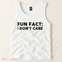 Fun Fact: I Don't Care Tank Top thumb 2