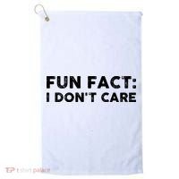Fun Fact: I Don't Care Golf Towel thumb 0