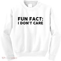 Fun Fact: I Don't Care Kids Sweatshirt thumb 0