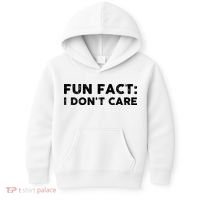 Fun Fact: I Don't Care Kids Hoodie thumb 0