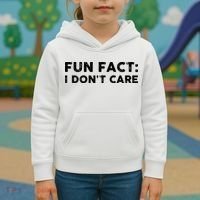 Fun Fact: I Don't Care Kids Hoodie thumb 3