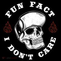 Fun Fact I Don't Care Funny Skeleton Sarcastic Women's Hoodie thumb 2