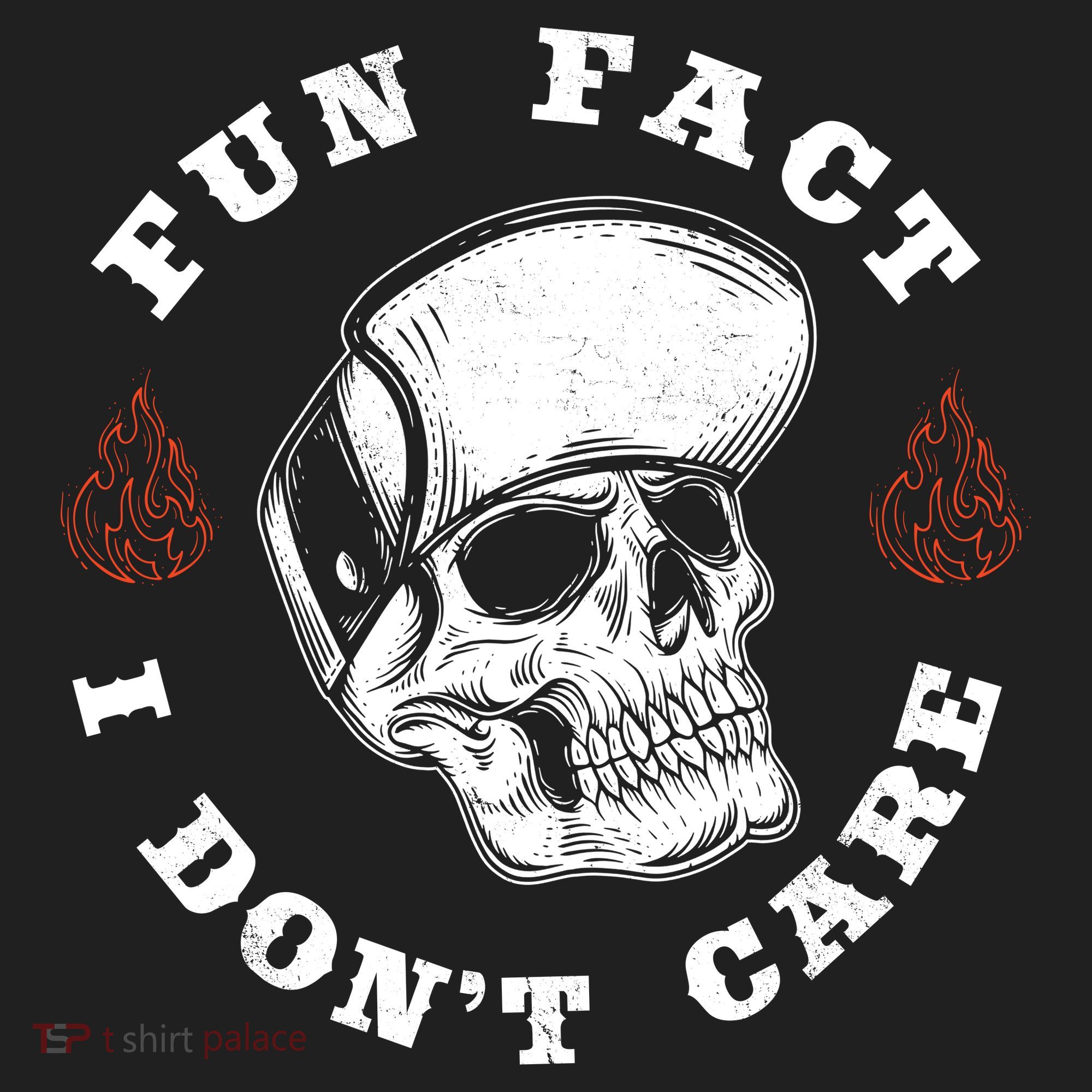 Fun Fact I Don't Care Funny Skeleton Sarcastic Tumbler