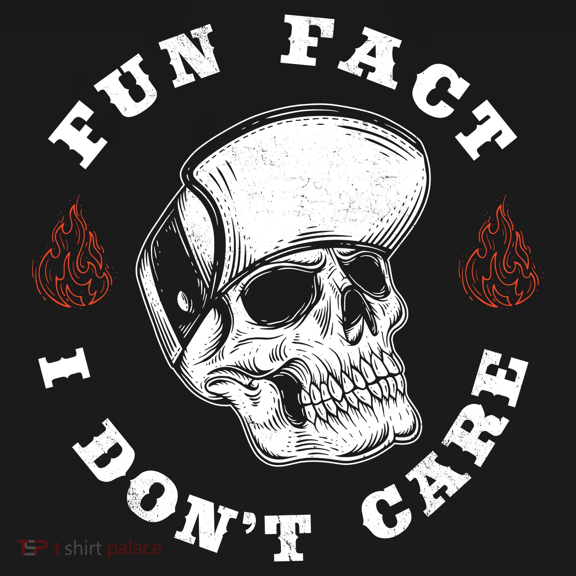 Fun Fact I Don't Care Funny Skeleton Sarcastic Mousepad