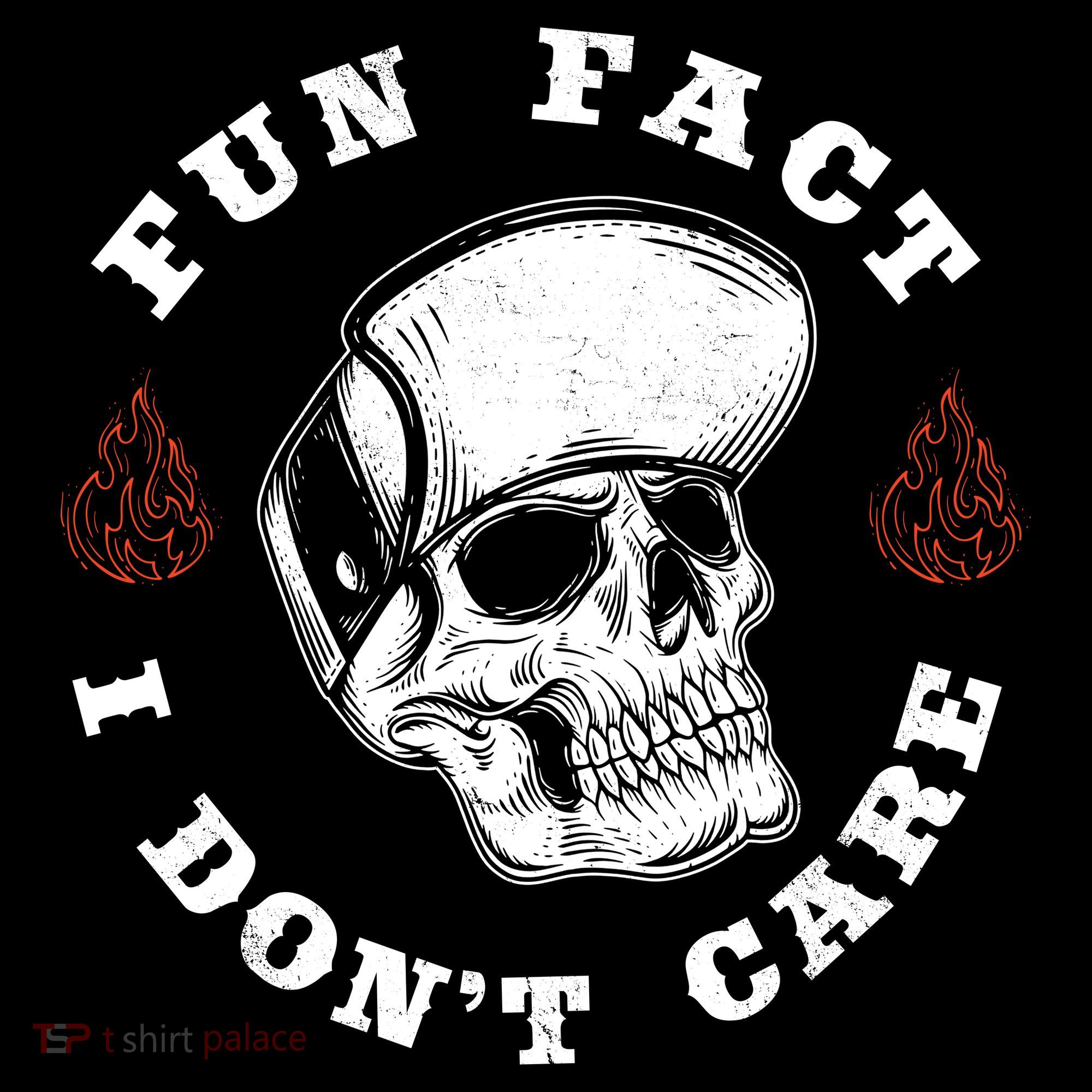 Fun Fact I Don't Care Funny Skeleton Sarcastic Women's Tank Top