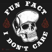 Fun Fact I Don't Care Funny Skeleton Sarcastic Baby Bodysuit thumb 2
