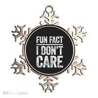 Fun Fact I Don't Care Great Gift Sarcastic Meaningful Gift Cute Gift Ornament thumb 0