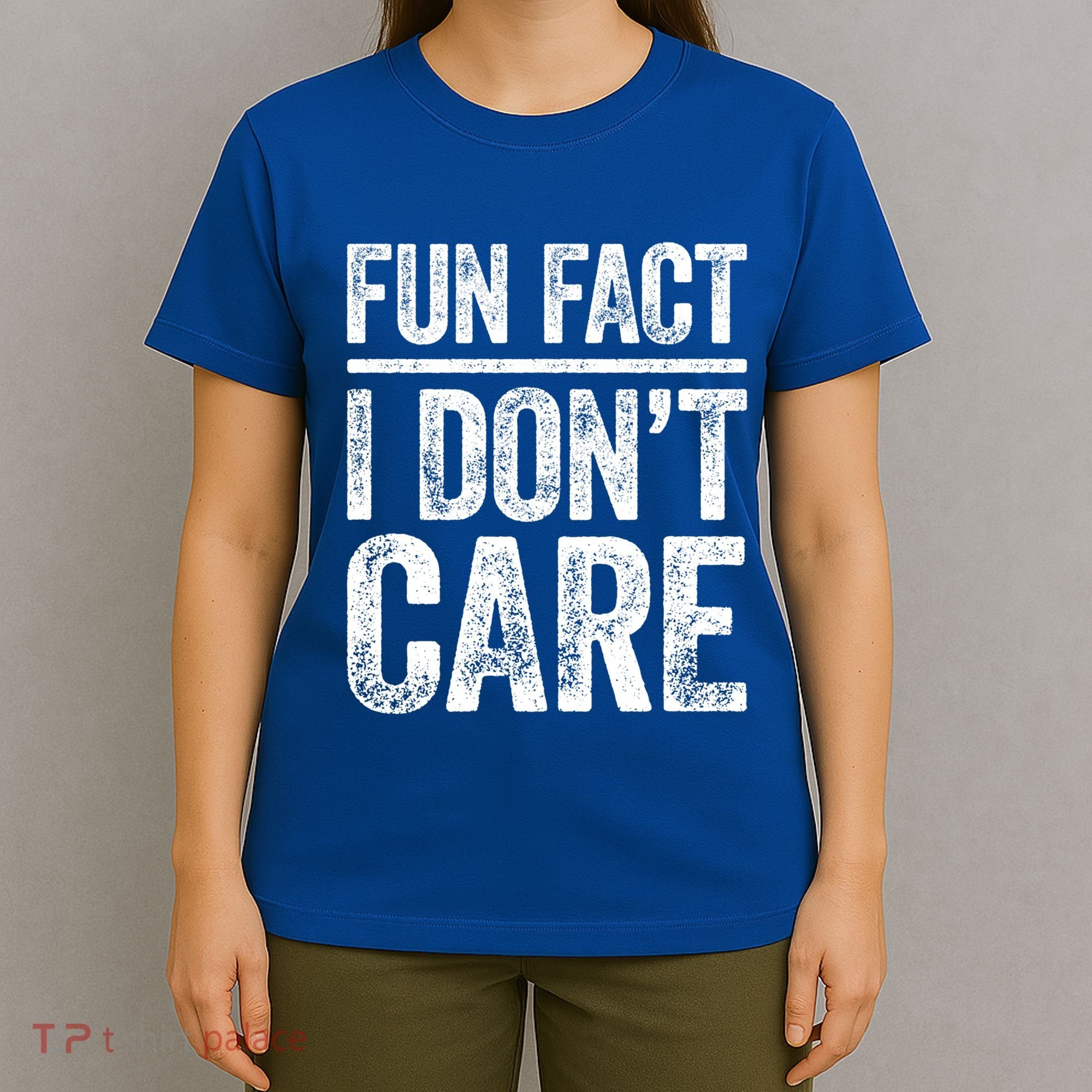 Fun Fact I Don't Care Great Gift Sarcastic Meaningful Gift Cute Gift T-Shirt