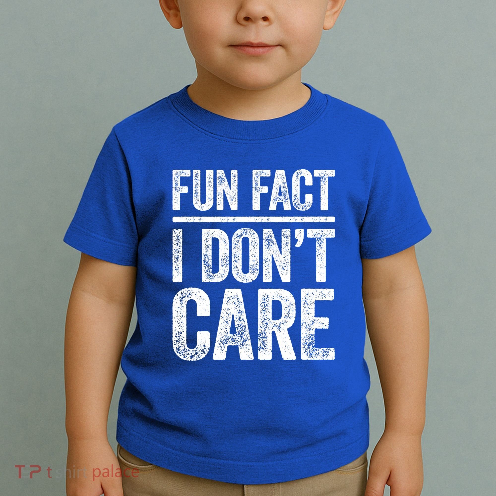 Fun Fact I Don't Care Great Gift Sarcastic Meaningful Gift Cute Gift Toddler T-Shirt