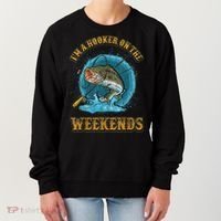 Funny Fishing I'm A Hooker On The Weekends Women's Sweatshirt thumb 0