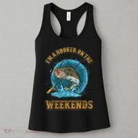 Funny Fishing I'm A Hooker On The Weekends Women's Tank Top thumb 3