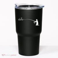 Fly Fish Idaho With White Text Trout Fishing Tumbler thumb 0