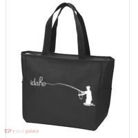 Fly Fish Idaho With White Text Trout Fishing Tote Bag thumb 3