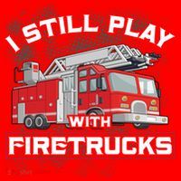 Firefighter Fire I Still Play With Firetrucks Funny Gift Santa Hat thumb 1