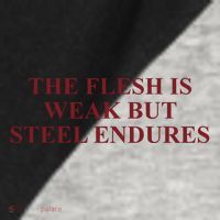 Fantasyinitiative Fantasy Initiative By Fire And Steel The Flesh Is Weak But Ste Raglan Baseball Sleeve Shirt thumb 2