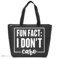 Fun Fact I Don't Care Tote Bag thumb 0