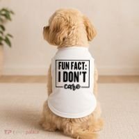 Fun Fact I Don't Care Doggie Tank thumb 2