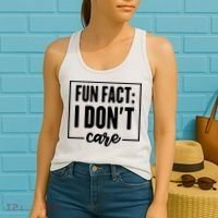 Fun Fact I Don't Care Women's Tank Top thumb 2