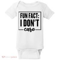 Fun Fact I Don't Care Baby Bodysuit thumb 0