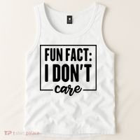 Fun Fact I Don't Care Tank Top thumb 2
