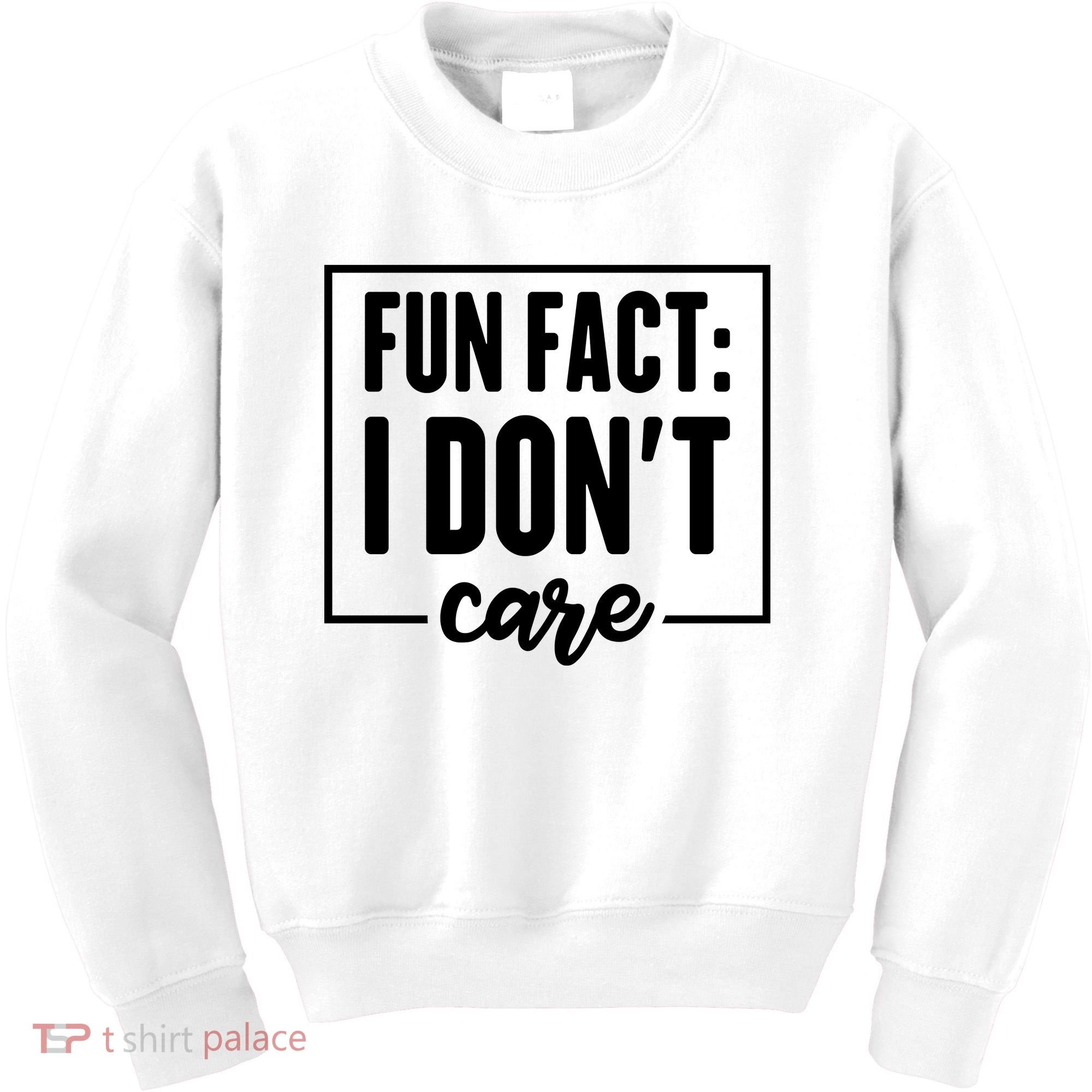 Fun Fact I Don't Care Kids Sweatshirt