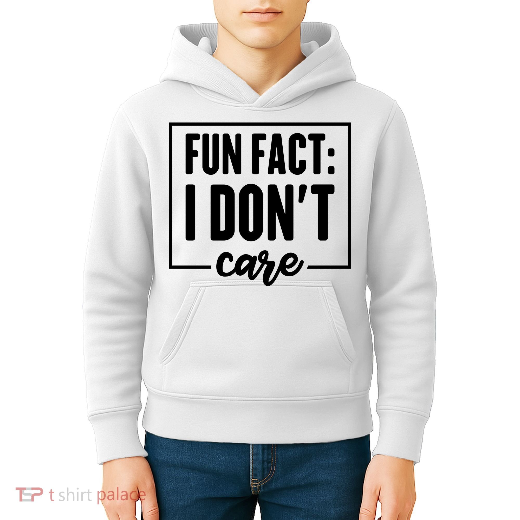 Fun Fact I Don't Care Kids Hoodie