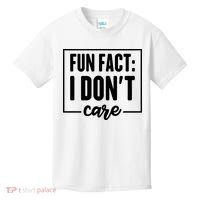 Fun Fact I Don't Care Kids T-Shirt thumb 0