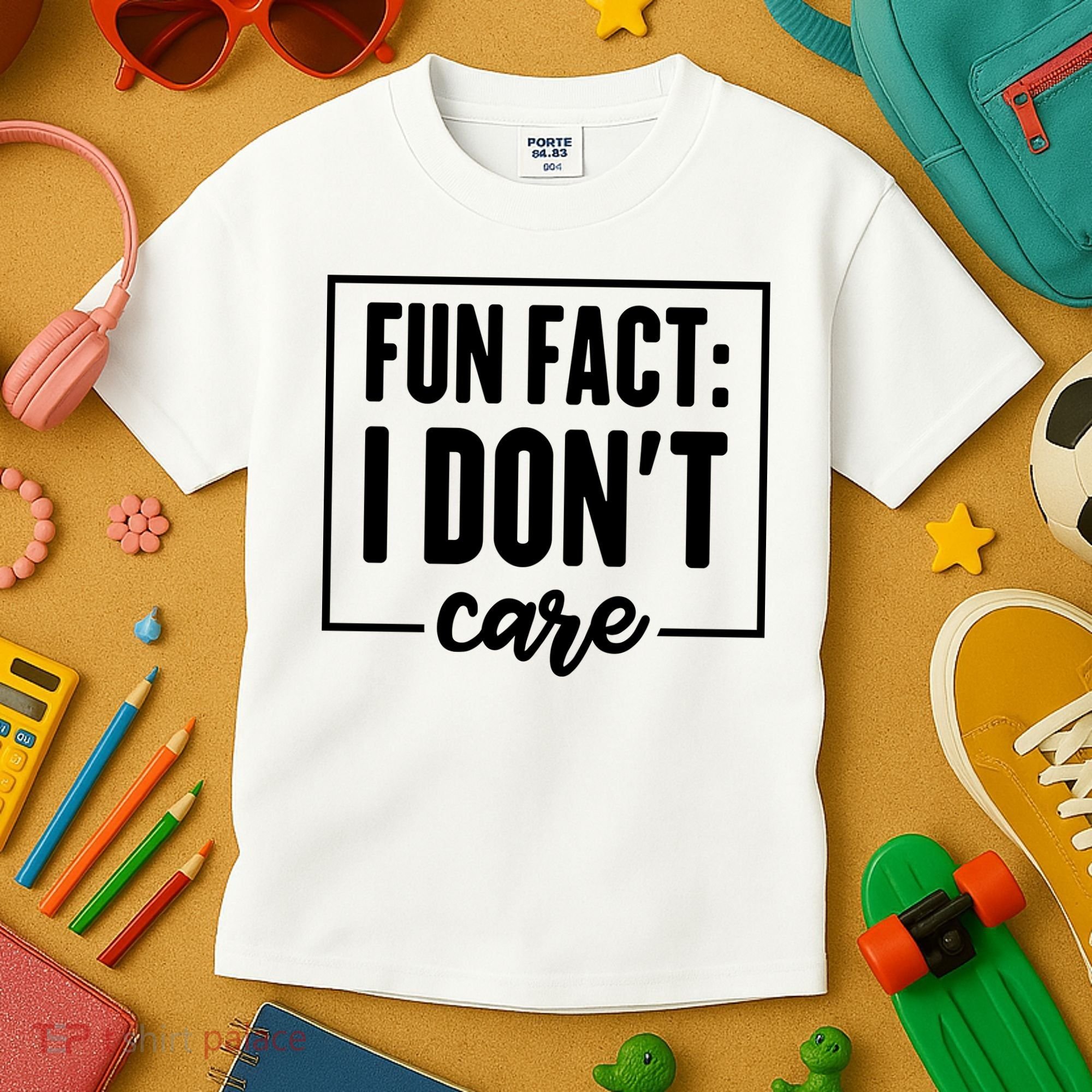 Fun Fact I Don't Care Kids T-Shirt