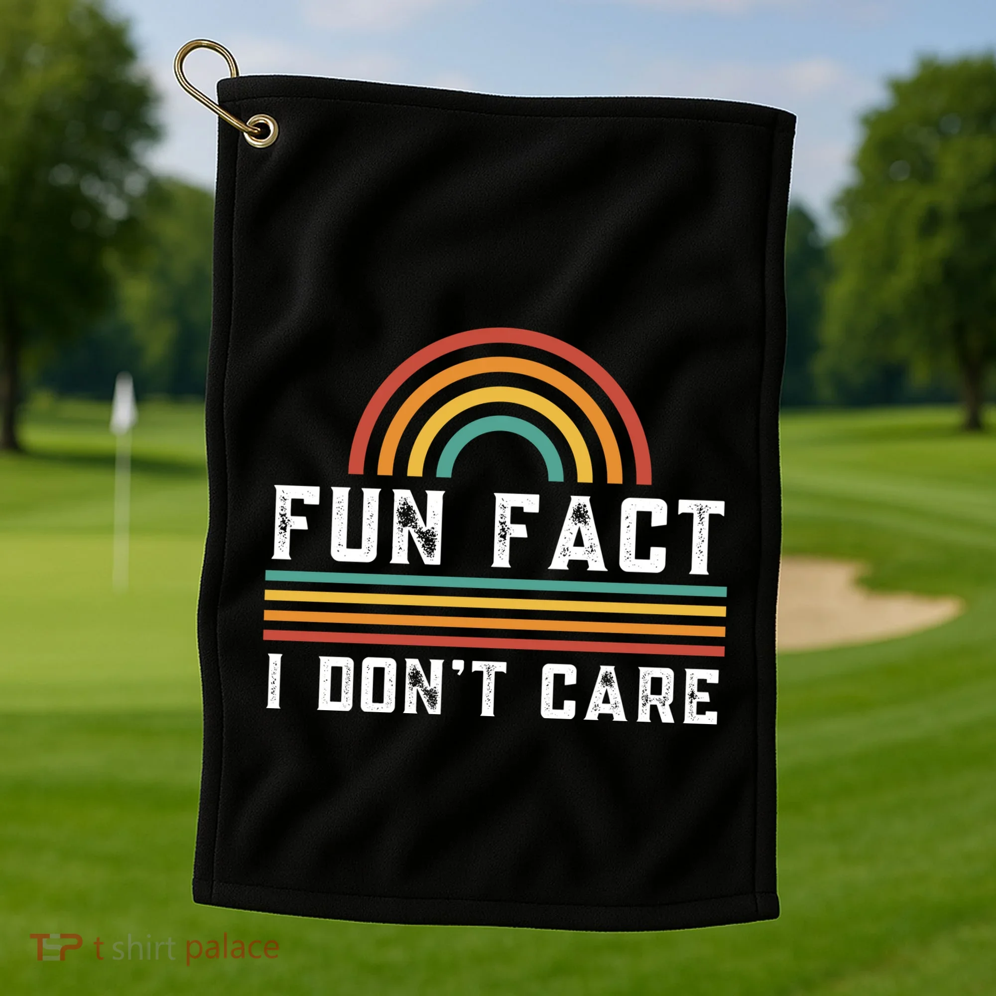 Fun Fact I DonT Care Golf Towel