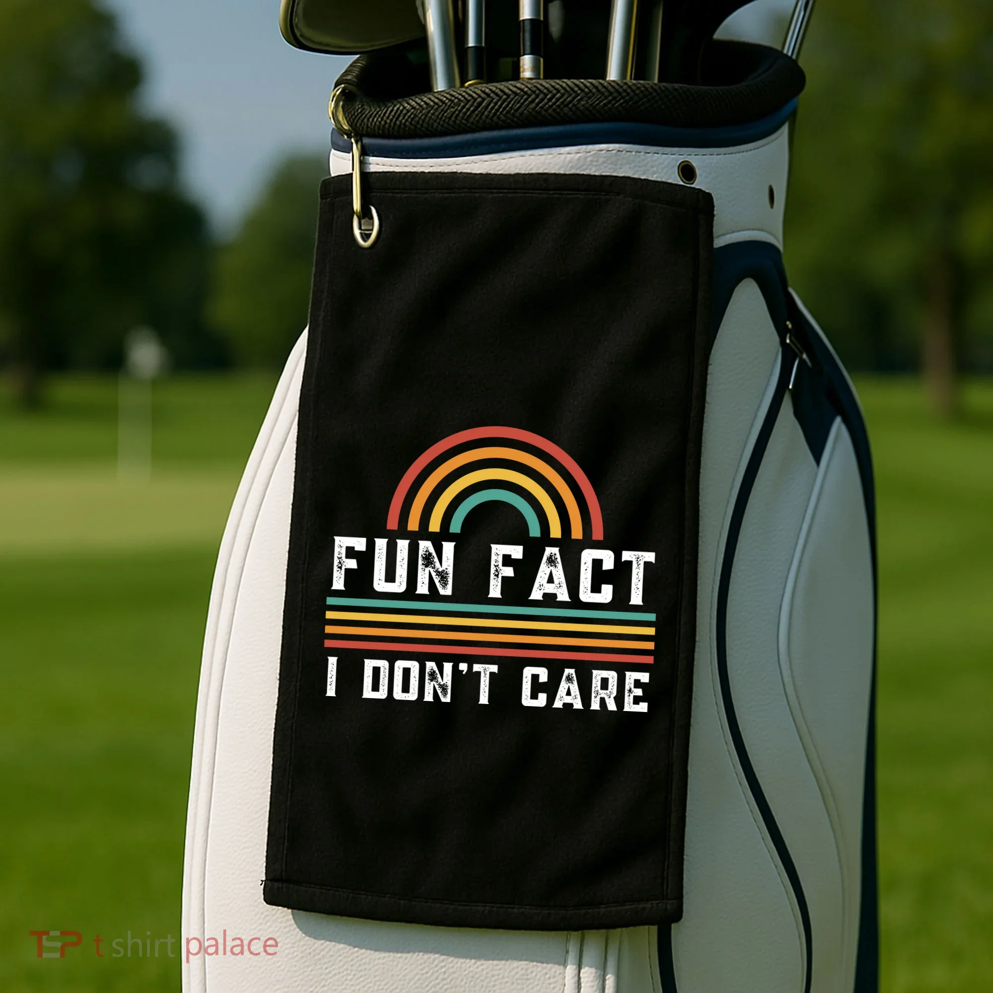 Fun Fact I DonT Care Golf Towel