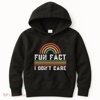 Fun Fact I DonT Care Kids Hoodie thumb 0