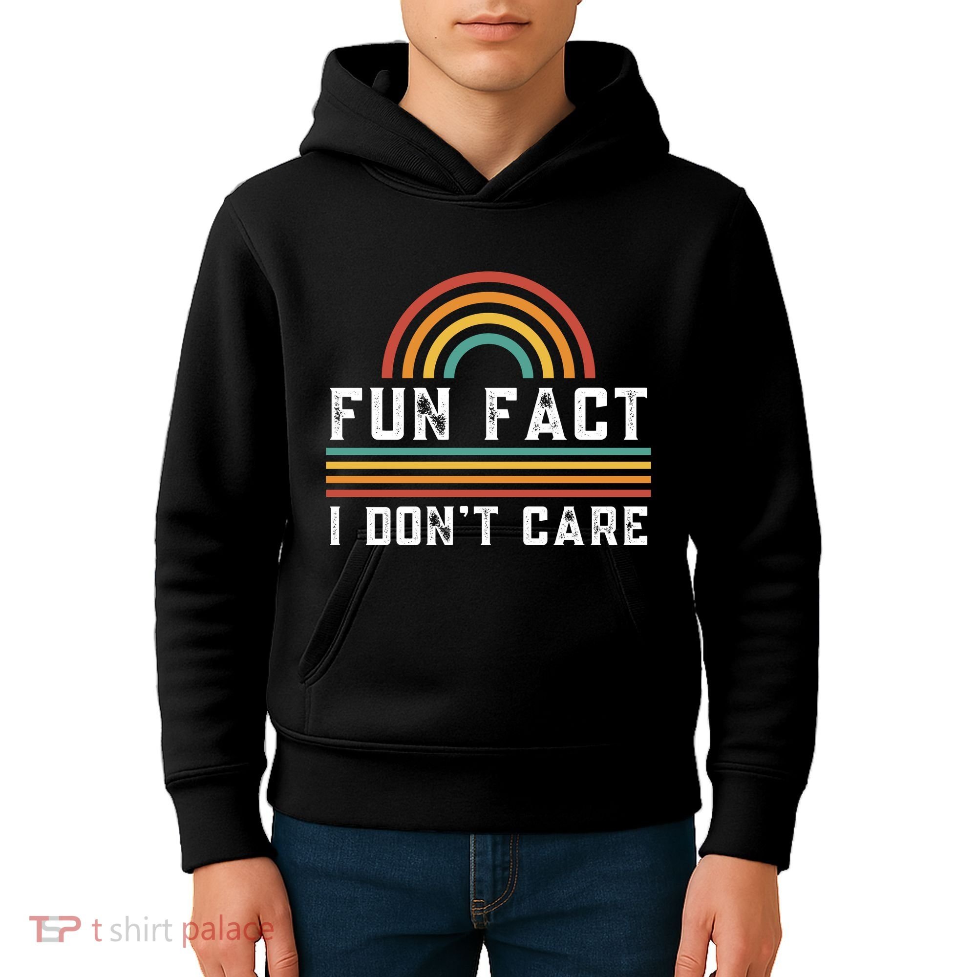 Fun Fact I DonT Care Kids Hoodie