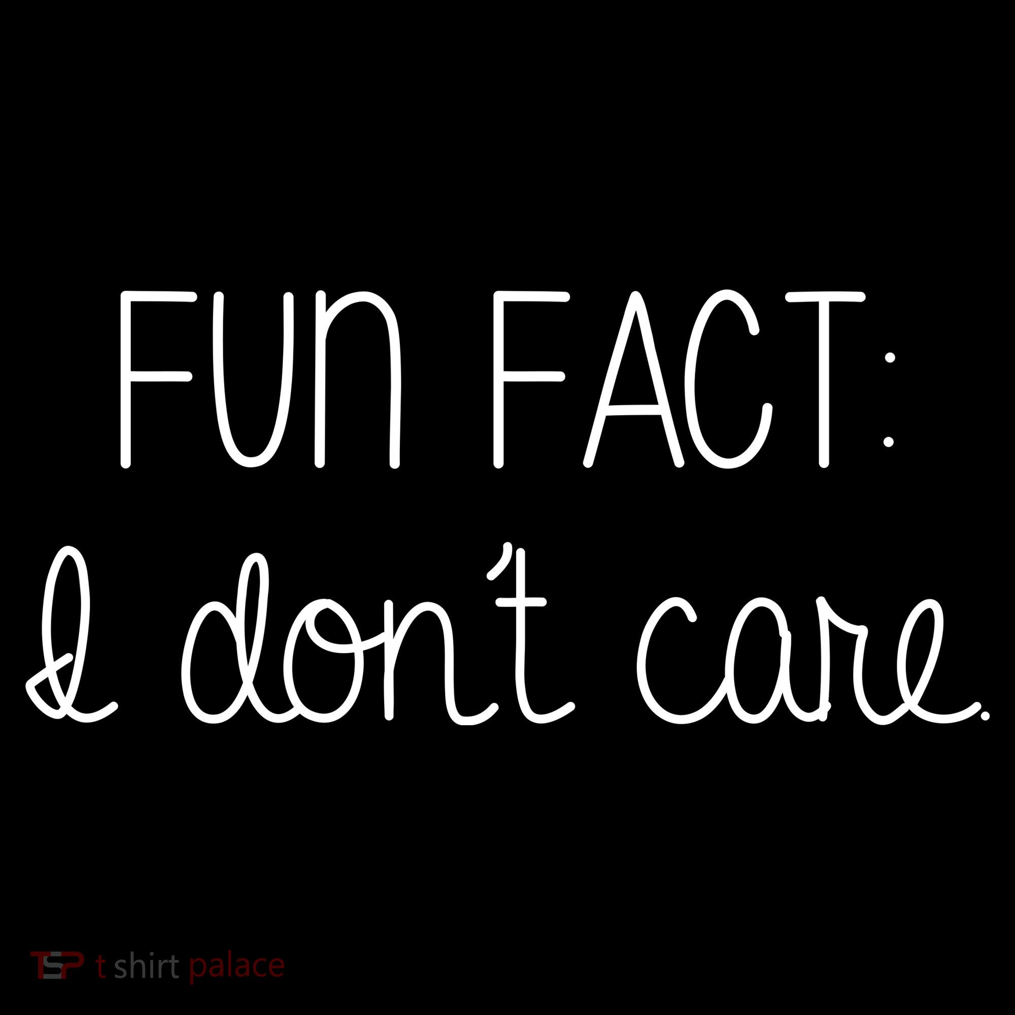 Fun Fact I Don't Care Funny Women's Hoodie
